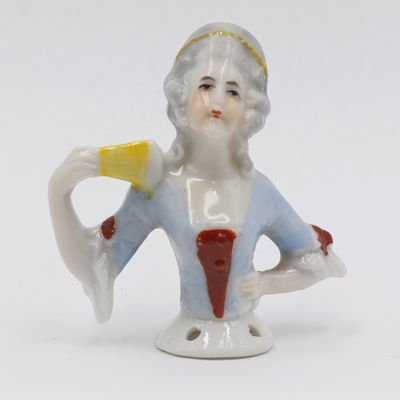 Antique small porcelain doll bust