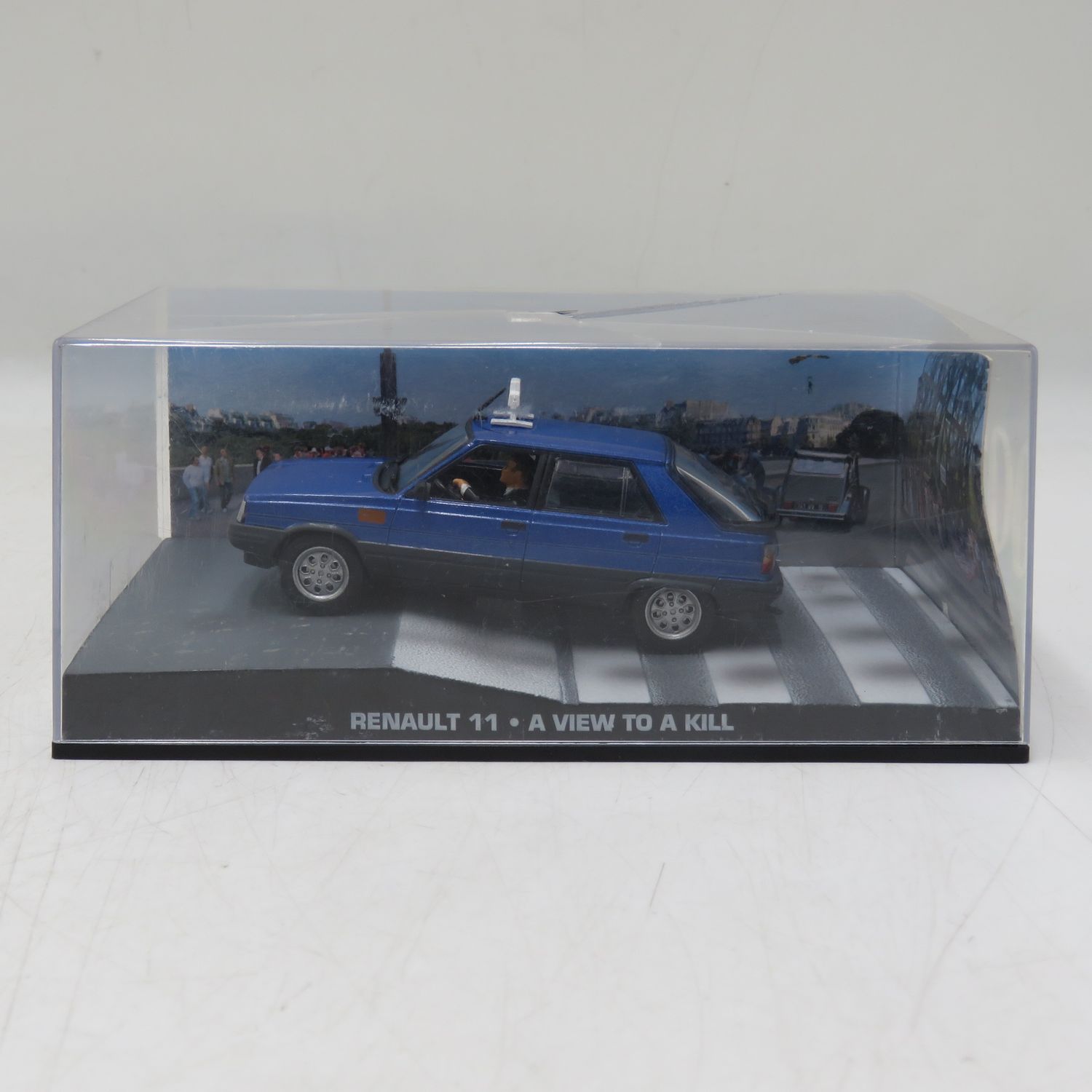 James Bond 007 Renault II die-cast model car - A view to a Kill - scale 1/43 - case cracked