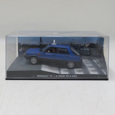 James Bond 007 Renault II die-cast model car - A view to a Kill - scale 1/43 - case cracked