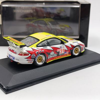 MiniChamps Porsche 911 GT3 RSR 1h Sebring 2005 race car model - scale 1/43