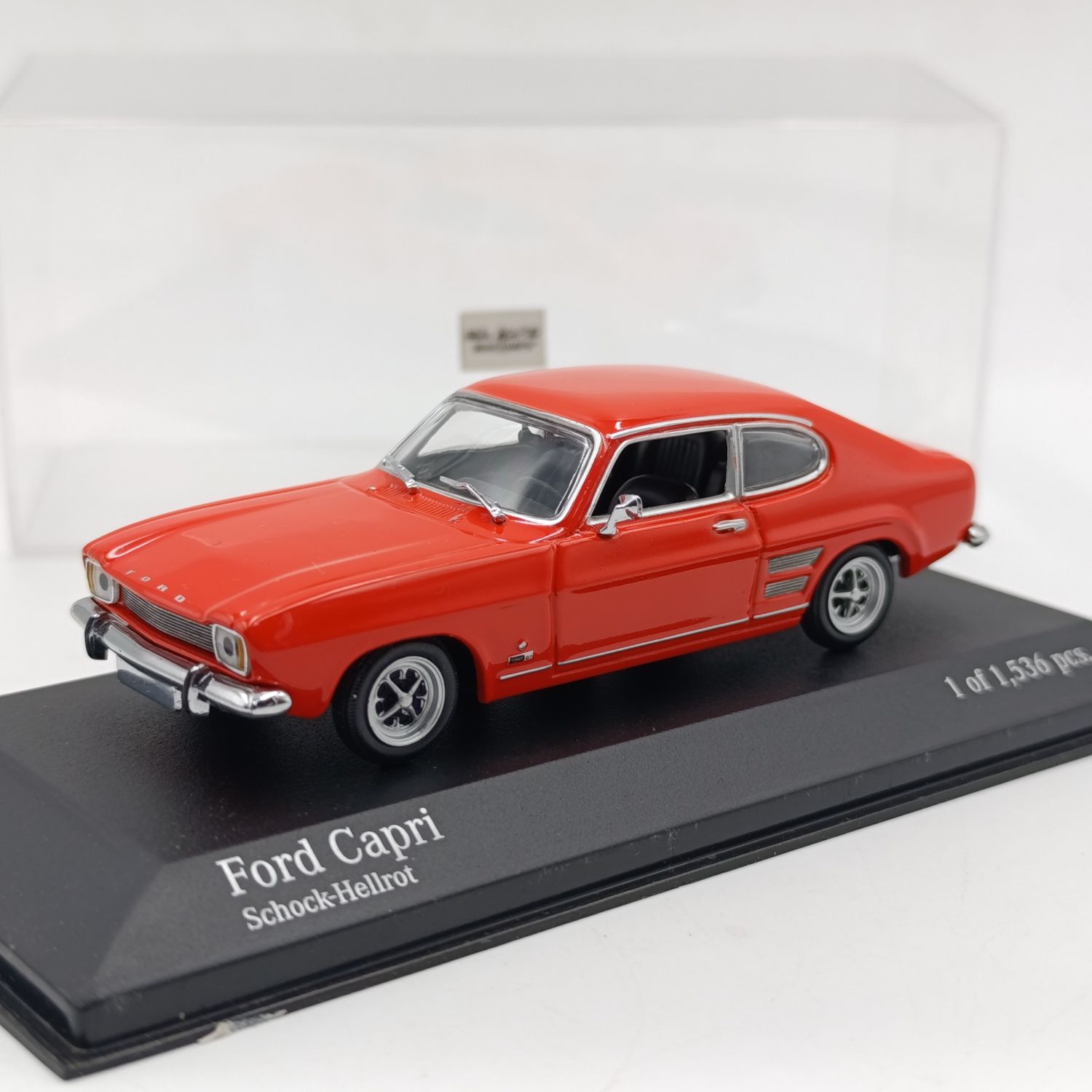 MiniChamps Ford Capri MK1 die-cast model car - scale 1/43