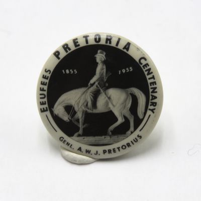 Pretoria Eeufees Genl. AWJ Pretorius lapel pin badge