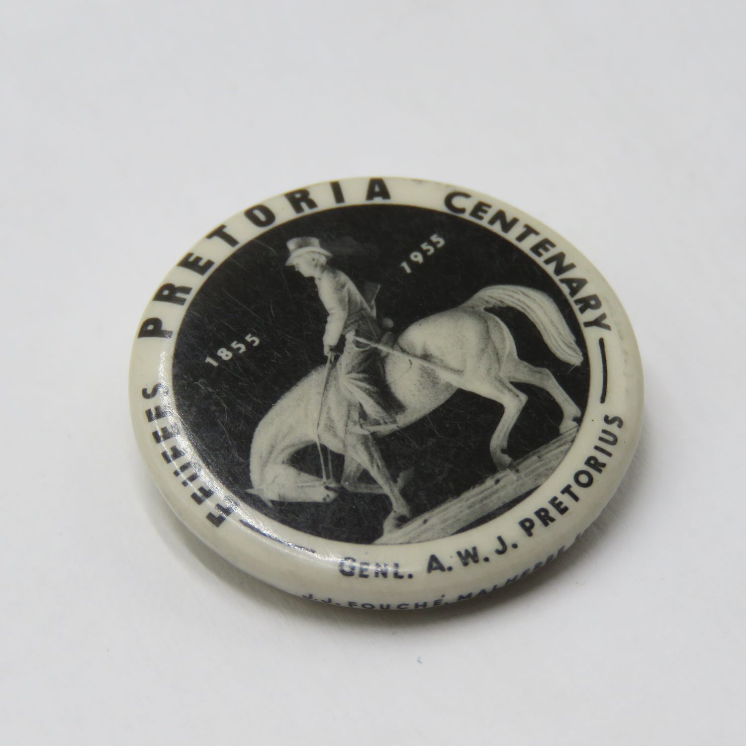 Pretoria Eeufees Genl. AWJ Pretorius lapel pin badge