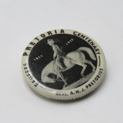 Pretoria Eeufees Genl. AWJ Pretorius lapel pin badge