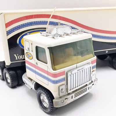 Vintage Nylint pressed steel Bandag Tyres delivery toy truck