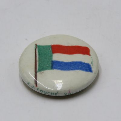 Vintage Old Transvaal flag lapel pin badge