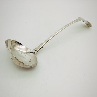 Vintage A1 silverplated soup ladle