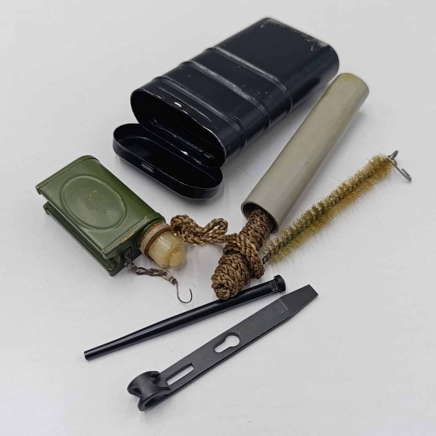 Vintage East German RG57 cleaning kit for AK47 / AK74 rifles