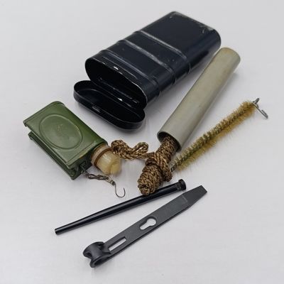 Vintage East German RG57 cleaning kit for AK47 / AK74 rifles
