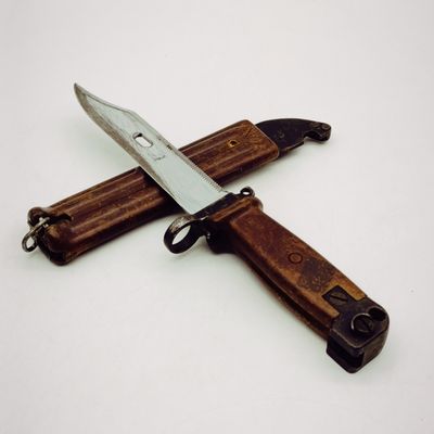 Russian AKM Type II bayonet with sheath