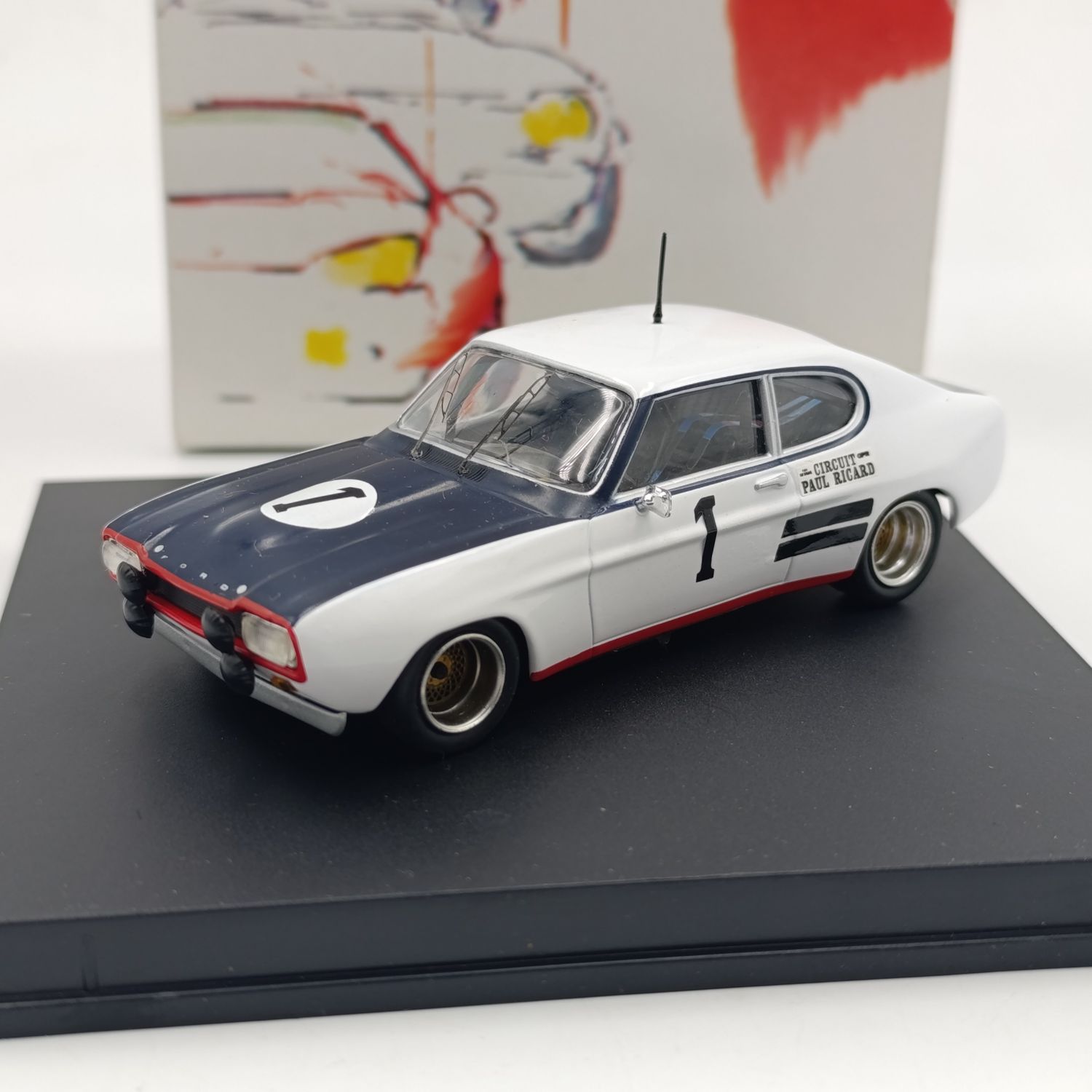 Trofeu 1973 Ford Capri 2600RS Circuit Paul Ricard race car model - scale 1/43