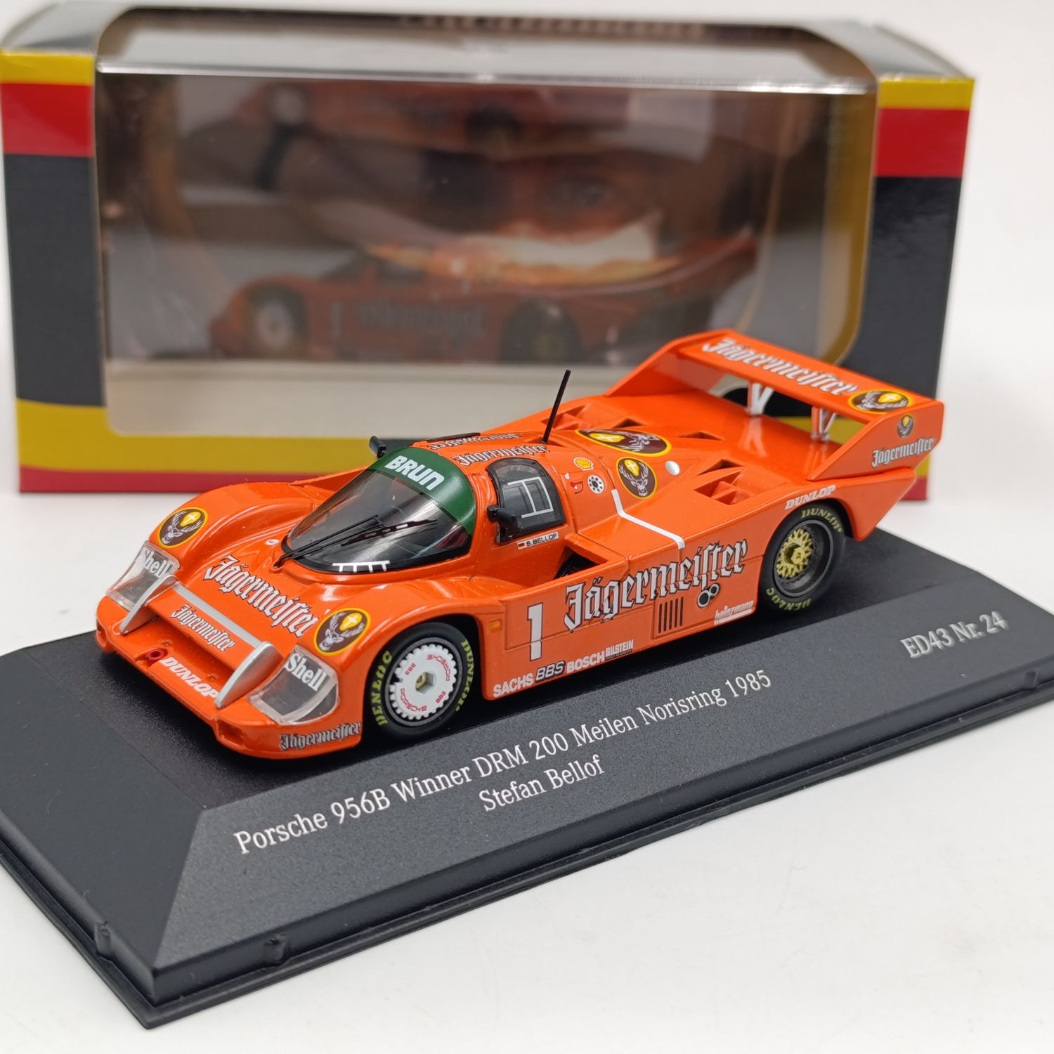 CMR Stefan Bellof Porsche 956B Winner DRM 200 Meilin Norisring 1985 Race car - scale 1/43