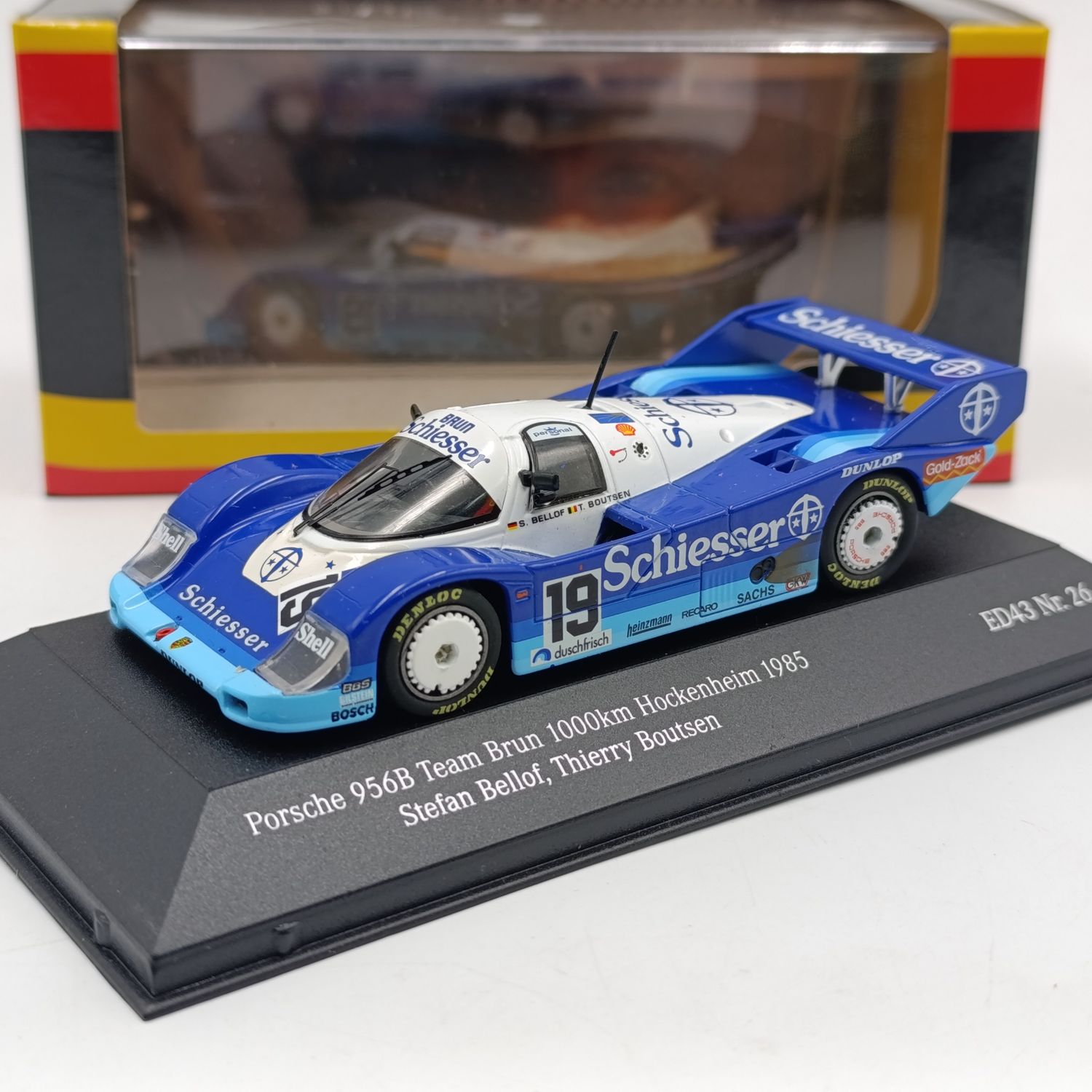 CMR Stefan Bellof Porsche 956B Team Brun 1000km Hockenheim 1985 Race car - scale 1/43