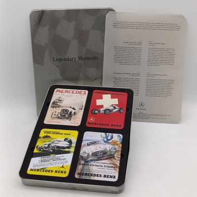 Mercedes-Benz Legendary moments fridge magnet set in tin