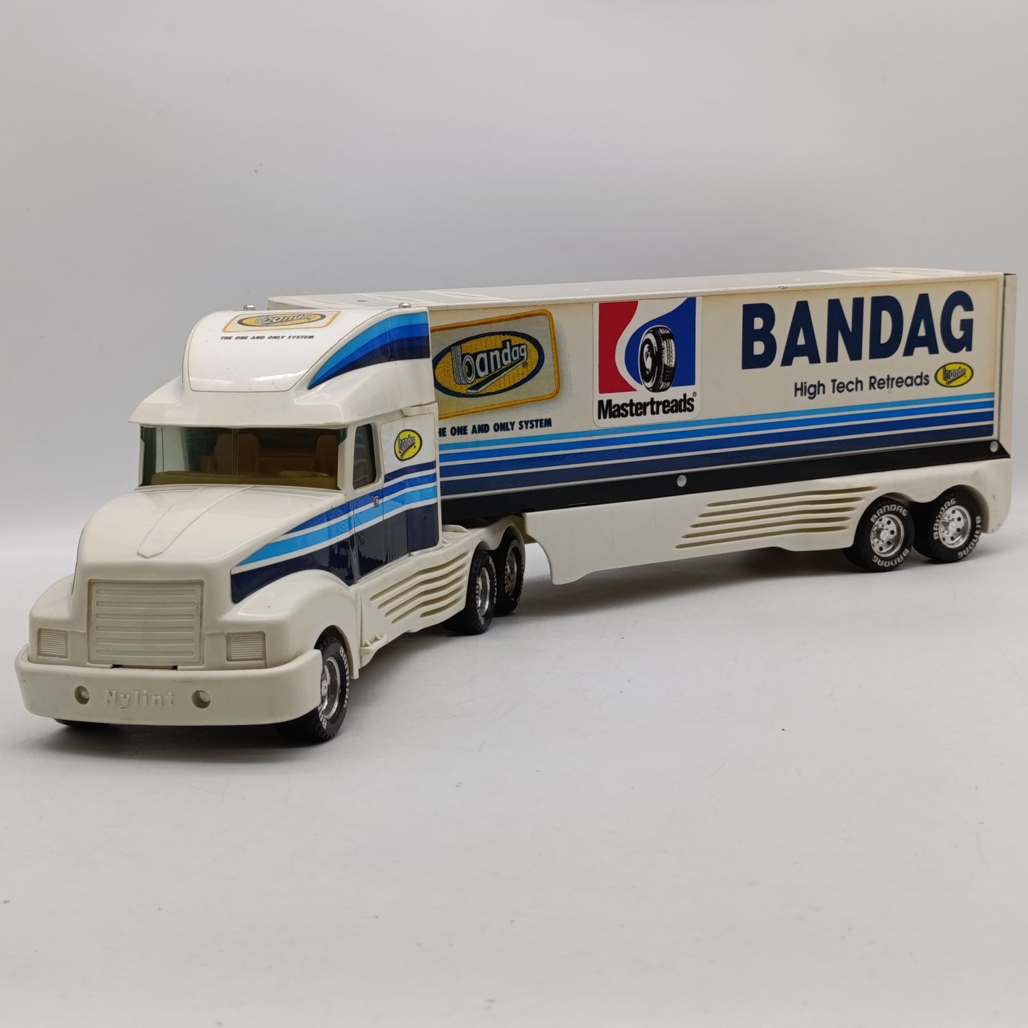 Vintage Nylint pressed steel Bandag Tyres delivery toy truck