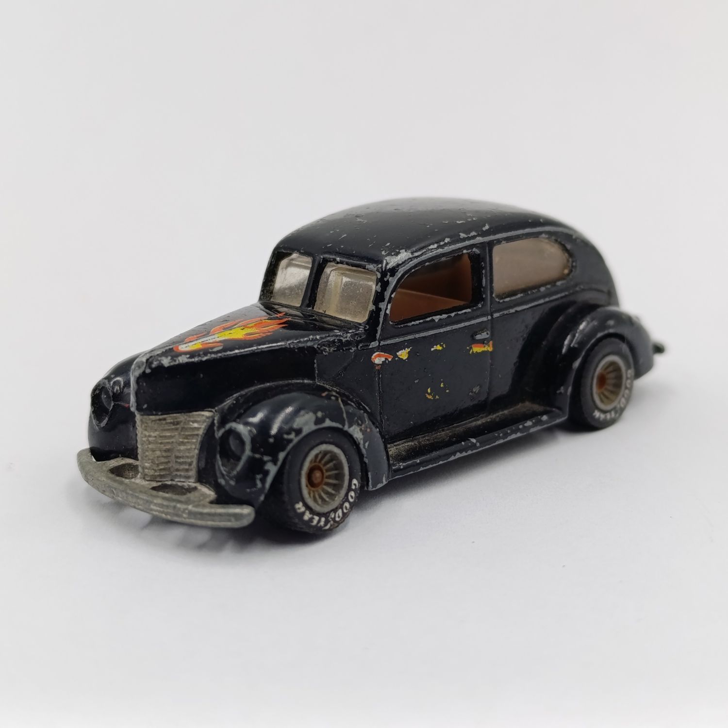 Vintage Hot Wheels Real Riders 1940 Ford 2-door die-cast toy car