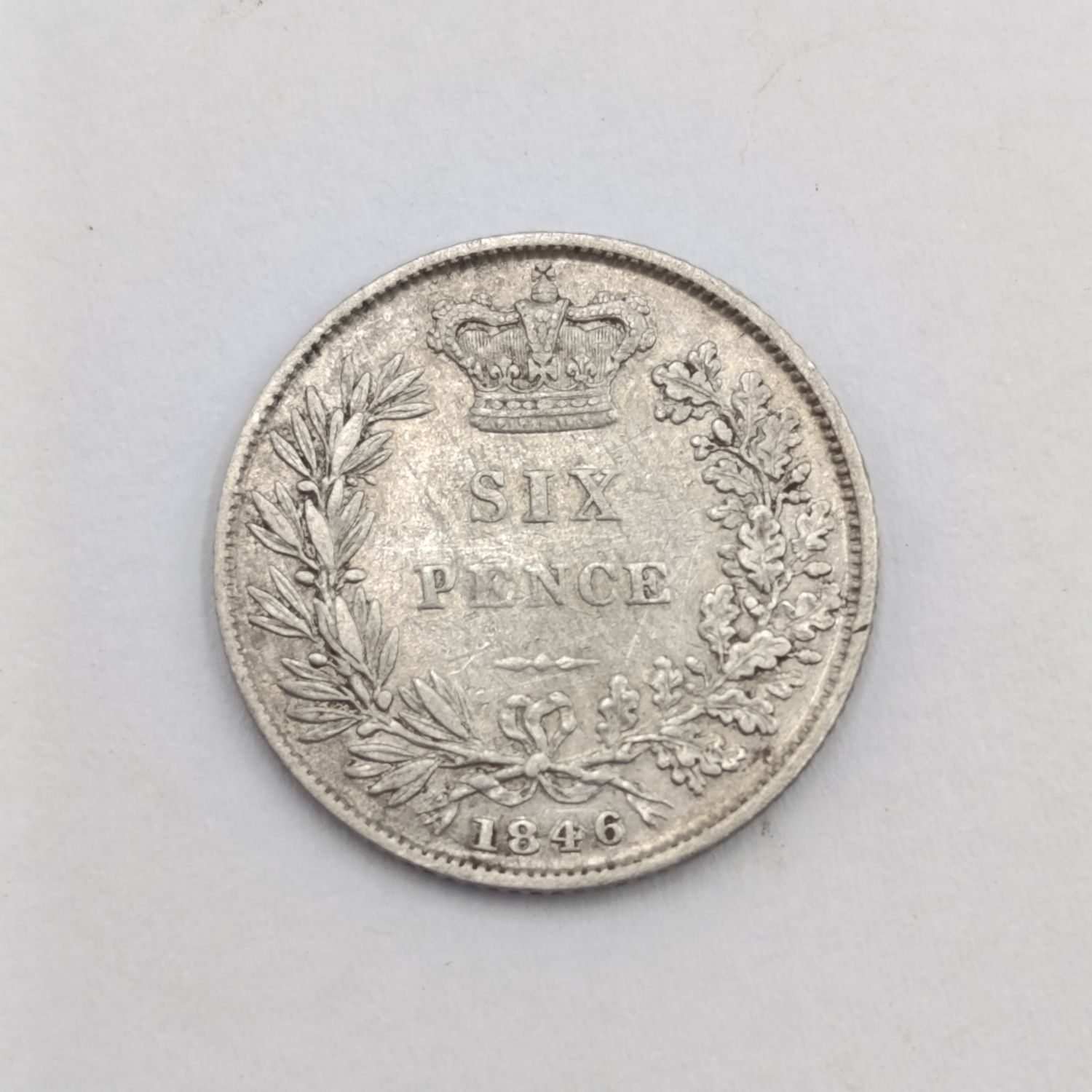 1846 Great Britain sixpence Fine+