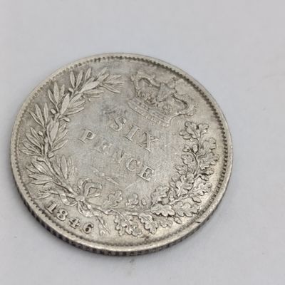 1846 Great Britain sixpence Fine+