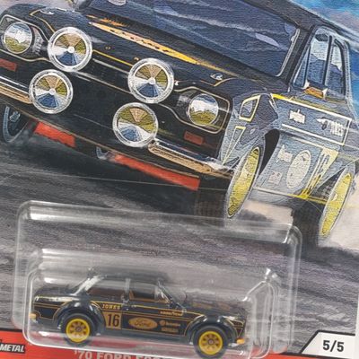 Hot Wheels Premium Real Riders 1970 Ford Escort RS1600 toy car - scale 1/64 - sealed