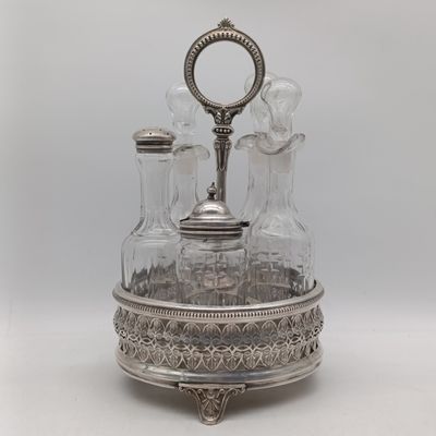 Beautiful Vintage Art Nouveau silverplated cruet