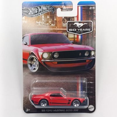 Hot Wheels Silver Series 1969 Ford Mustang Boss 302 die-cast car - sealed
