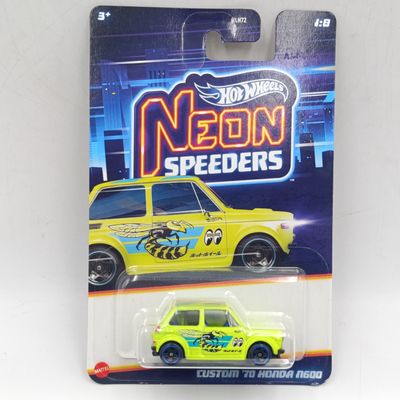 Hot Wheels Neon Speeders Custom '70 Honda N600 die-cast car - sealed