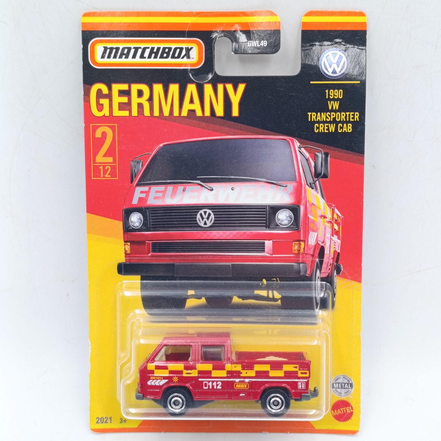 Matchbox Germany 1990 Volkswagen Transporter Crew cab die-cast car - sealed