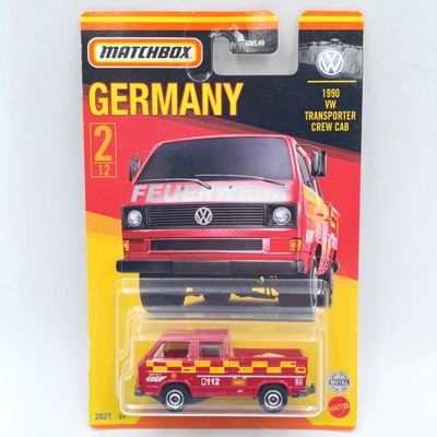Matchbox Germany 1990 Volkswagen Transporter Crew cab die-cast car - sealed