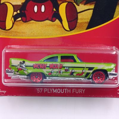 Hot Wheels Mickey Mouse 1957 Plymouth Fury die-cast car - sealed