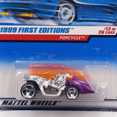 Hot Wheels 1999 First Edition Popcycle toy car #13 of 26 - sealed