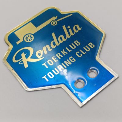 Vintage Rondalia Touring club aluminium car badge