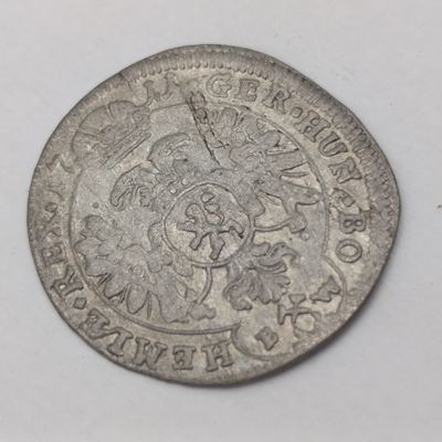 1711 Austria silver 3 kreuzer - Kuttenberg Mint - BW Initials - Struck with mint luster after 300 years