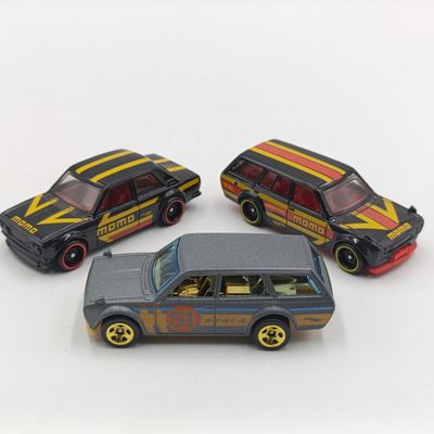 Lot of 3 Hot Wheels Datsun die-cast toy cars