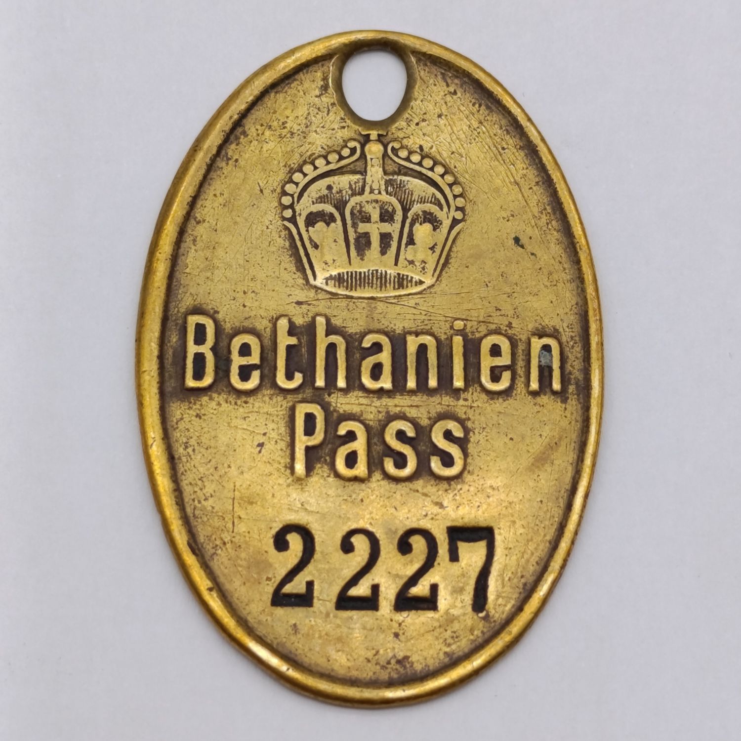 German South West African Bethanien Herero Pass no 2227 - very good condition