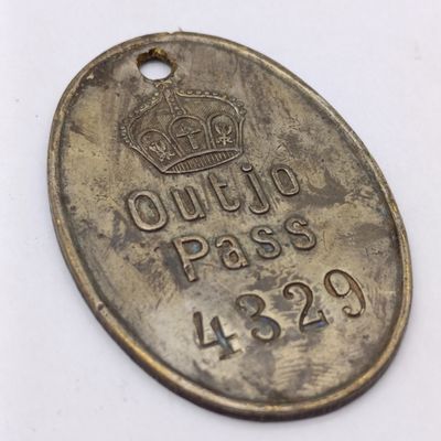 German South West African Outjo Herero Pass no 4329 - excellent  condition