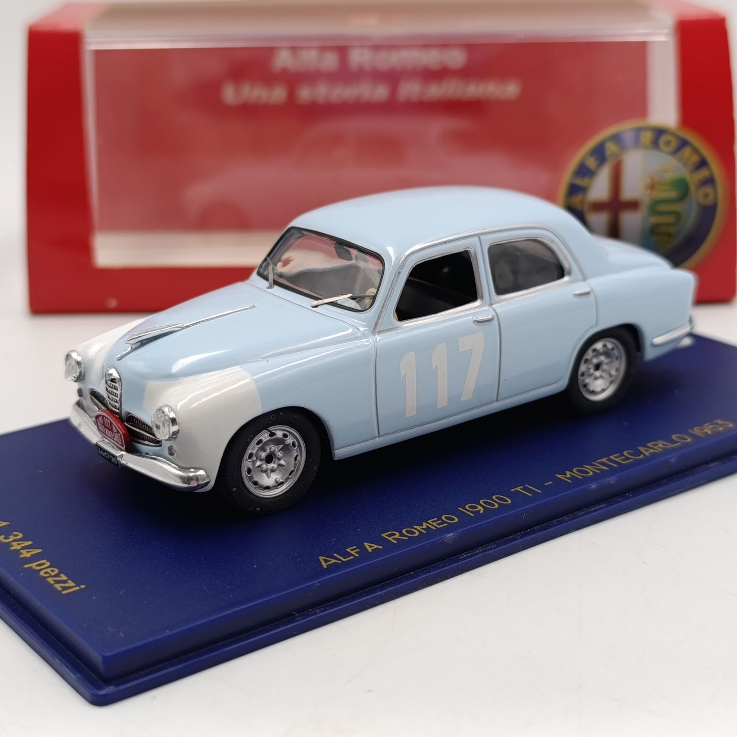 M4 Models 1953 Alfa Romeo 1900 TI Monte Carlo Rally die-cast model car - scale 1/43