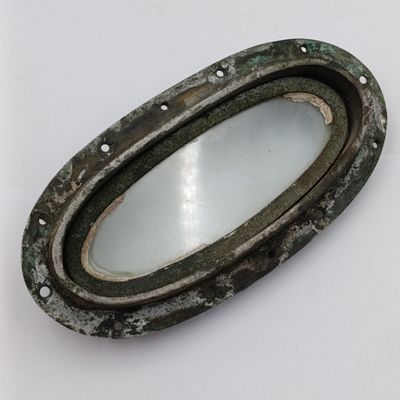 Vintage brass oval porthole windows for boat/yacht