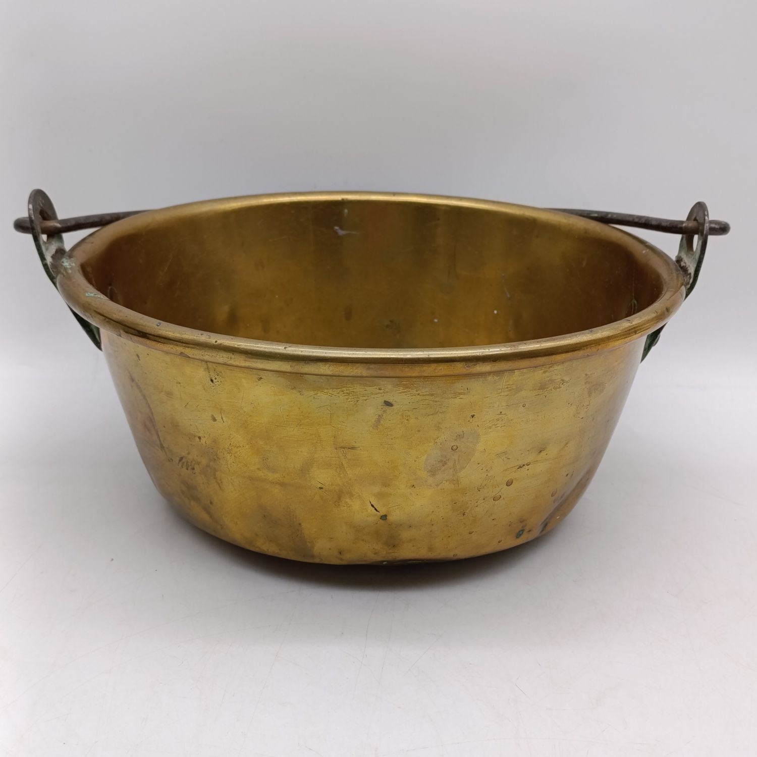 Antique Cape brass jam boiler - no makers marks - diameter 27cm