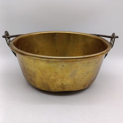 Antique Cape brass jam boiler - no makers marks - diameter 27cm