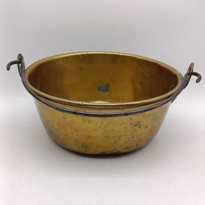 Antique Cape brass jam boiler - no makers marks - diameter 27cm