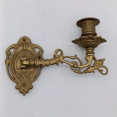 Set of swivel arm brass candle holders - used on Pianos