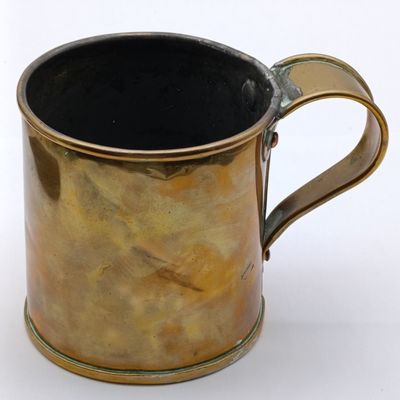 Antique Cape Copper brass mug - no visible markings