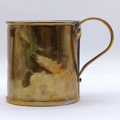 Antique Cape Copper brass mug - no visible markings