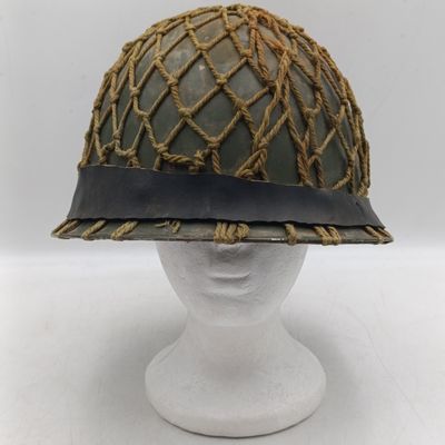 SADF Staaldak helmet with inner and camo net