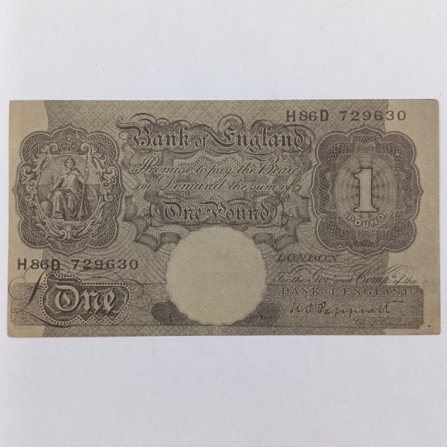 WW2 Axis (Nazi) propoganda leaflet mimicking the British pound and predicting its decline - Dropped over North Africa/Middle East