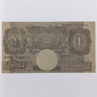 WW2 Axis (Nazi) propoganda leaflet mimicking the British pound and predicting its decline - Dropped over North Africa/Middle East
