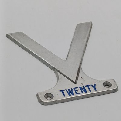 Vintage V-Twenty motoring club Nyasaland car badge