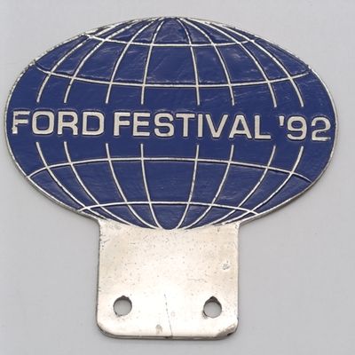 Vintage Ford Festival '92 car badge