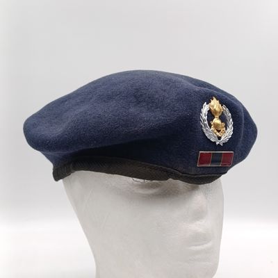 SADF Engineers corps beret with badge and balkie - size 56