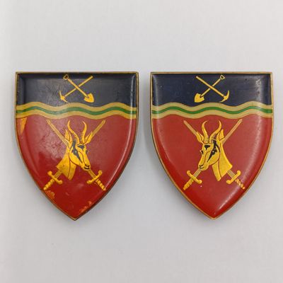 Pair of North West Command shoulder flashes - South African Army insignia